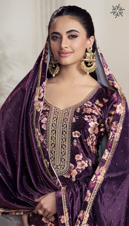 Charvi Kuleesh Vinay Fashion Llp Velvet Suits Manufacturer India