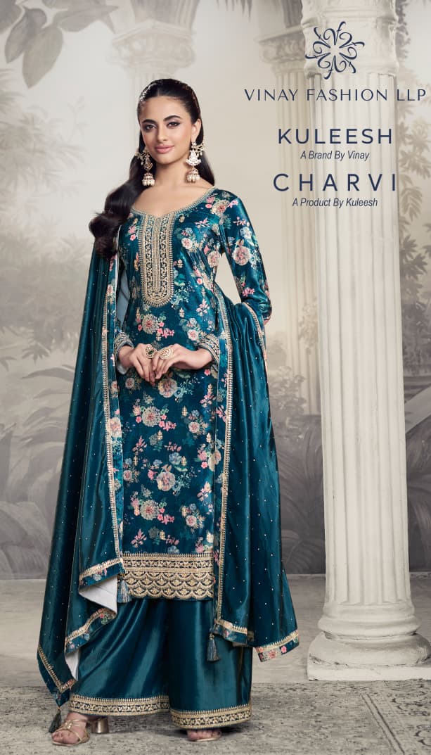 Charvi Kuleesh Vinay Fashion Llp Velvet Suits Manufacturer India
