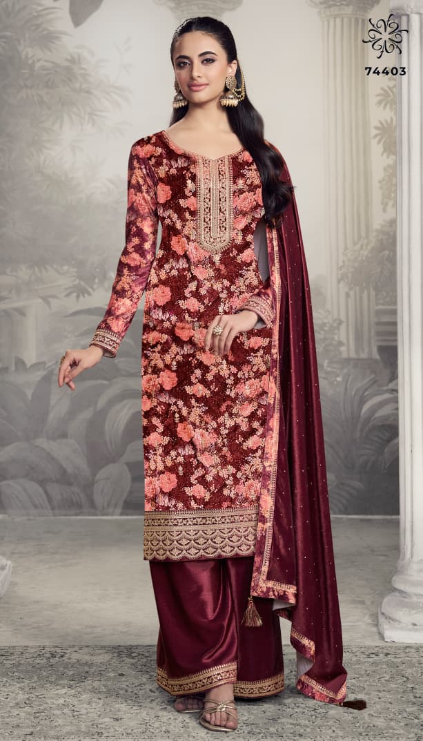 Charvi Kuleesh Vinay Fashion Llp Velvet Suits Manufacturer India