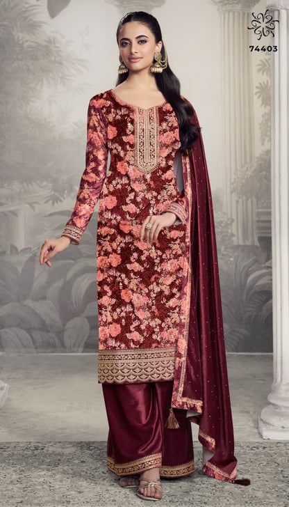 Charvi Kuleesh Vinay Fashion Llp Velvet Suits Manufacturer India