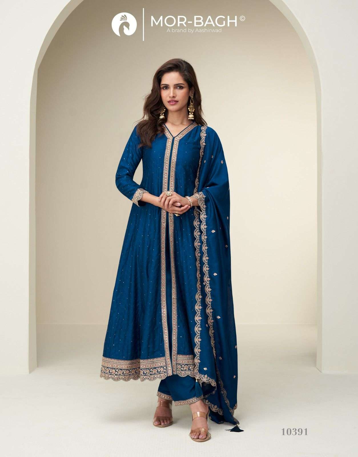 Charvi Mor Bagh Premium Silk Readymade Suits Exporter India