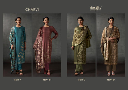 Charvi Omtex Pashmina Suits Exporter