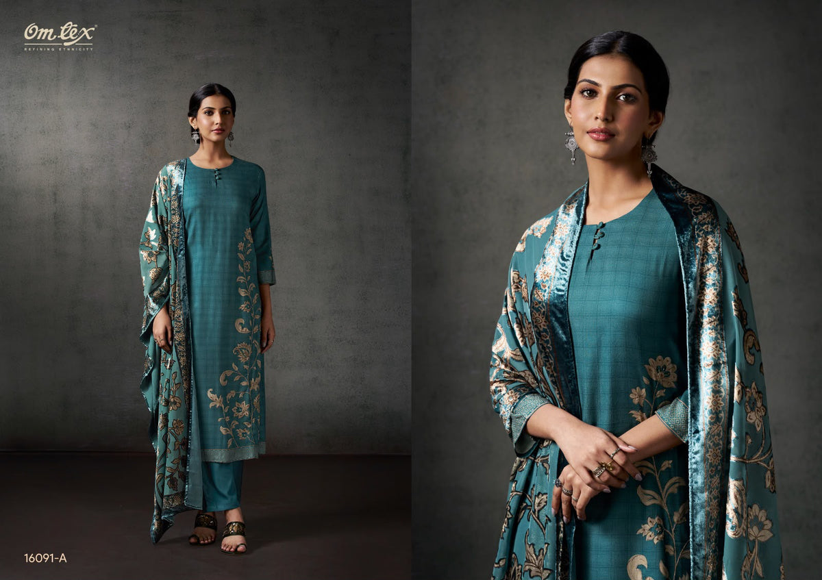 Charvi Omtex Pashmina Suits Exporter