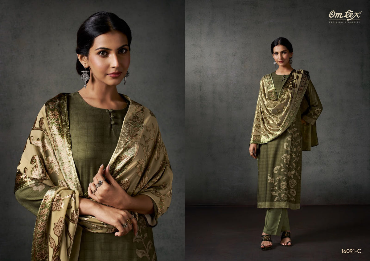 Charvi Omtex Pashmina Suits Exporter