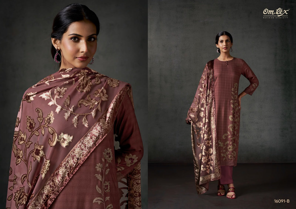 Charvi Omtex Pashmina Suits Exporter