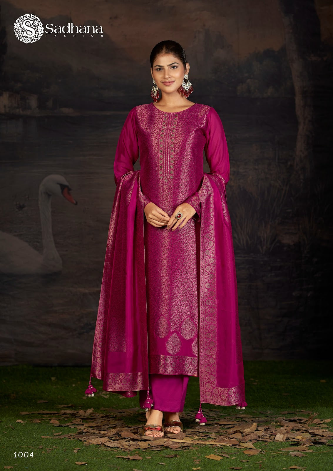 Charvi Sadhana Premium Viscose Pant Style Suits Wholesale Price