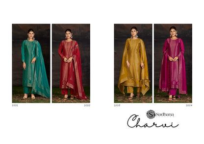 Charvi Sadhana Premium Viscose Pant Style Suits Wholesale Price