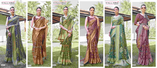 Charvi Vallabhi Prints Brasso Sarees