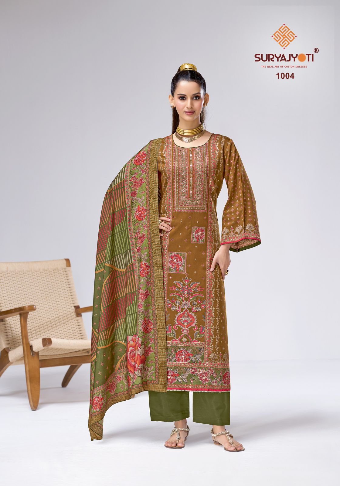 Charvi Vol 1 Suryajyoti Jaam Satin Karachi Salwar Suits Exporter Gujarat