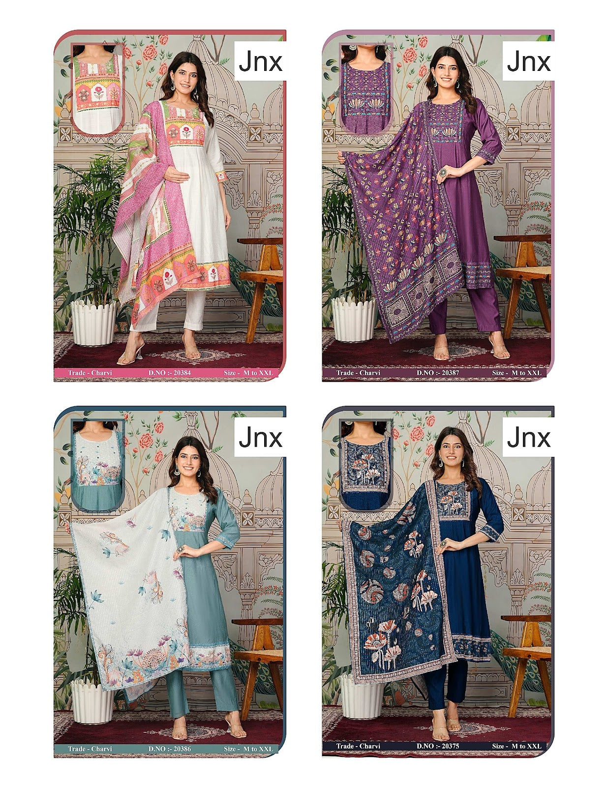 Charvi With Pocket Jnx Vertican Readymade Anarkali Suits Exporter Gujarat