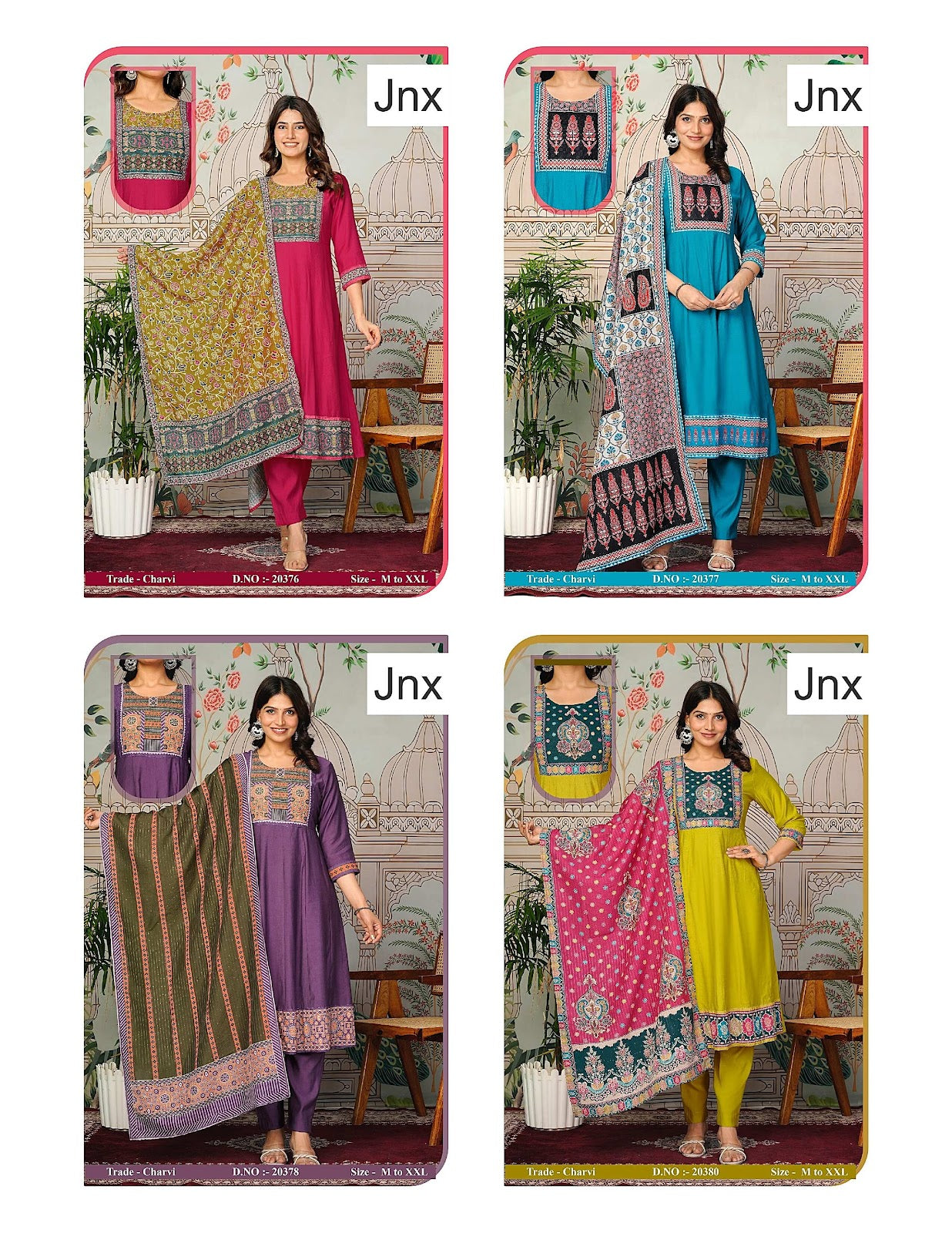 Charvi With Pocket Jnx Vertican Readymade Anarkali Suits Exporter Gujarat