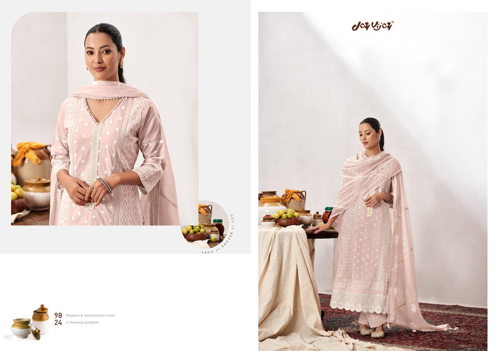 Chatkare Jay Vijay Pure Cotton Pant Style Suits Exporter India
