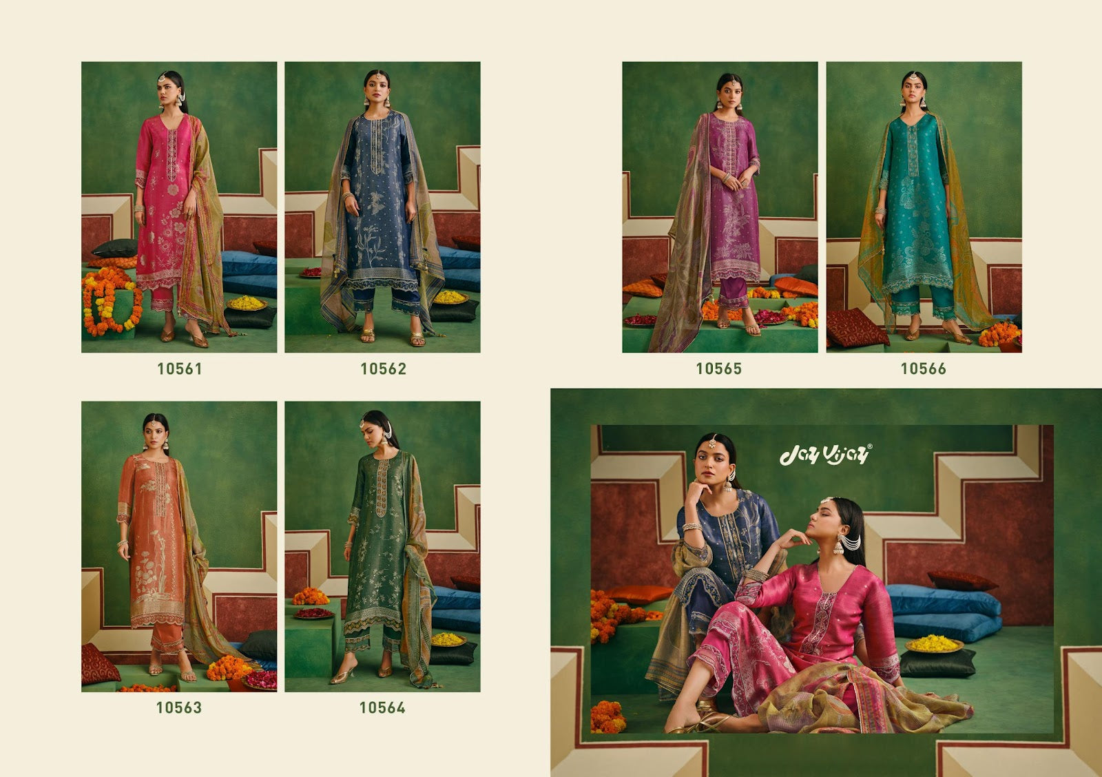 Chaukhat Jay Vijay Jacquard Pant Style Suits Manufacturer Gujarat