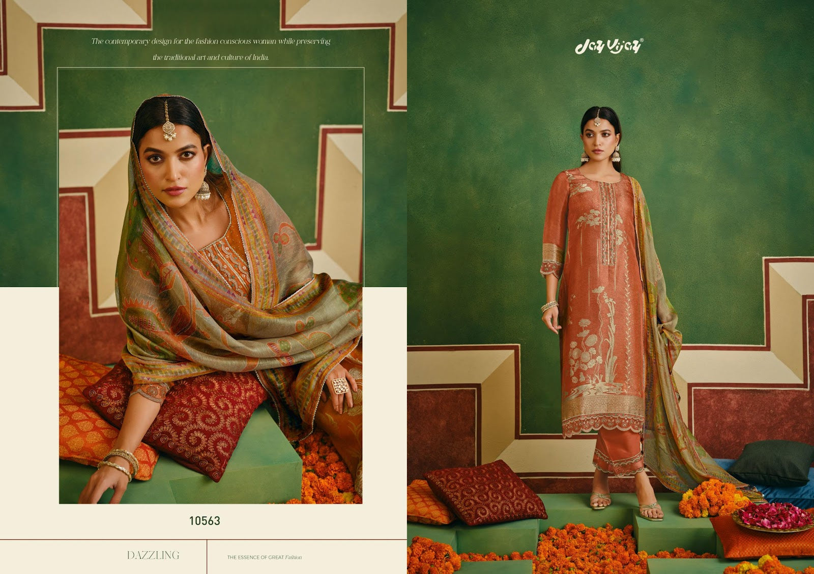 Chaukhat Jay Vijay Jacquard Pant Style Suits Manufacturer Gujarat