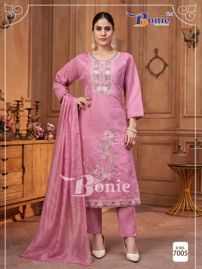 Chavi Vol 7 Bonie Roman Readymade Pant Style Suits Manufacturer Ahmedabad