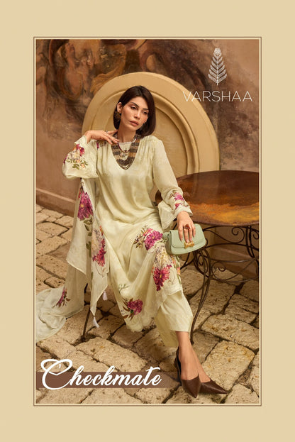 Checkmate Varshaa Swiss Pakistani Salwar Suits Supplier