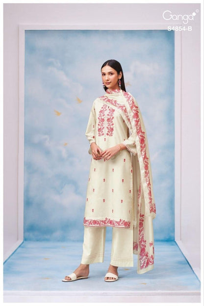 Chenoa 4854 Ganga Cotton Plazzo Style Suits Supplier India