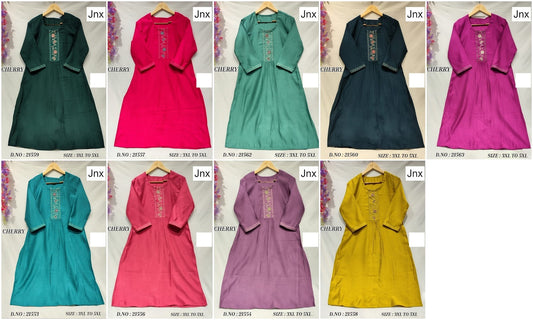 Cherry 210226 Jnx Berlin Plus Size Kurtis Manufacturer Gujarat