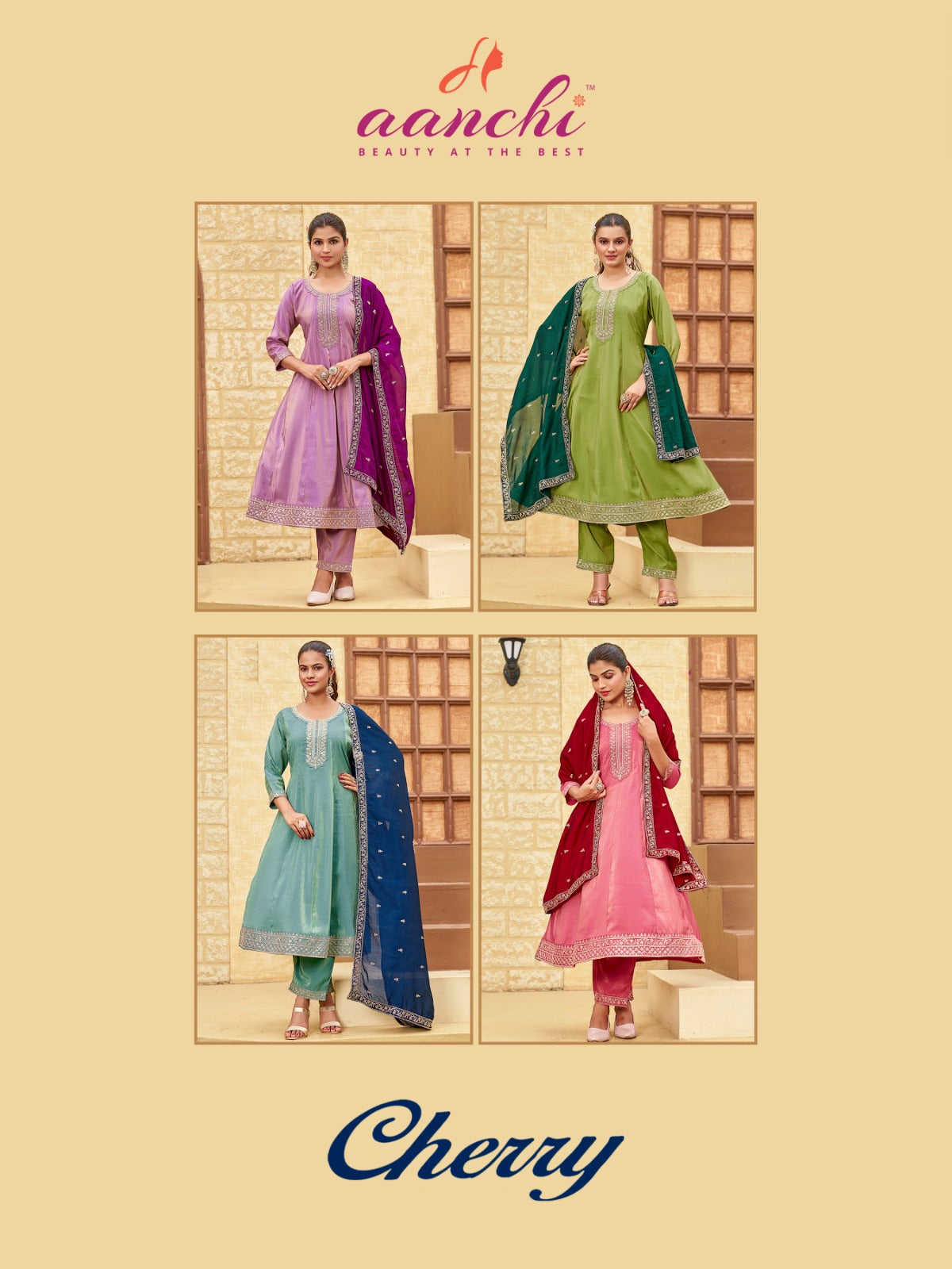 Cherry Aanchi Readymade Anarkali Suits Exporter Gujarat