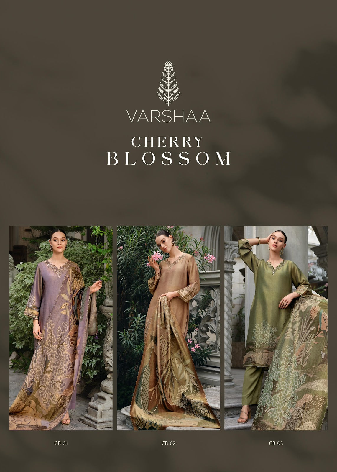 Cherry Blossom Varsha Fashions Viscose Pant Style Suits Wholesale Rate