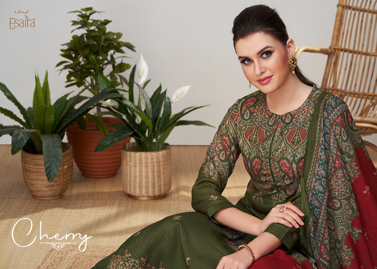 Cherry Esaira Pashmina Suits Manufacturer Ahmedabad