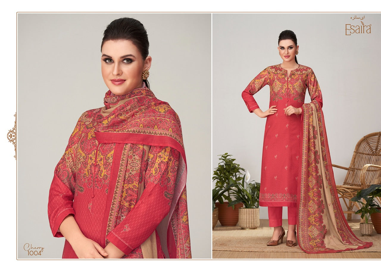 Cherry Esaira Pashmina Suits Manufacturer Ahmedabad