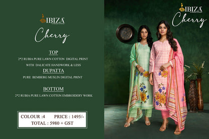 Cherry Ibiza Pure Lawn Pant Style Suits Supplier