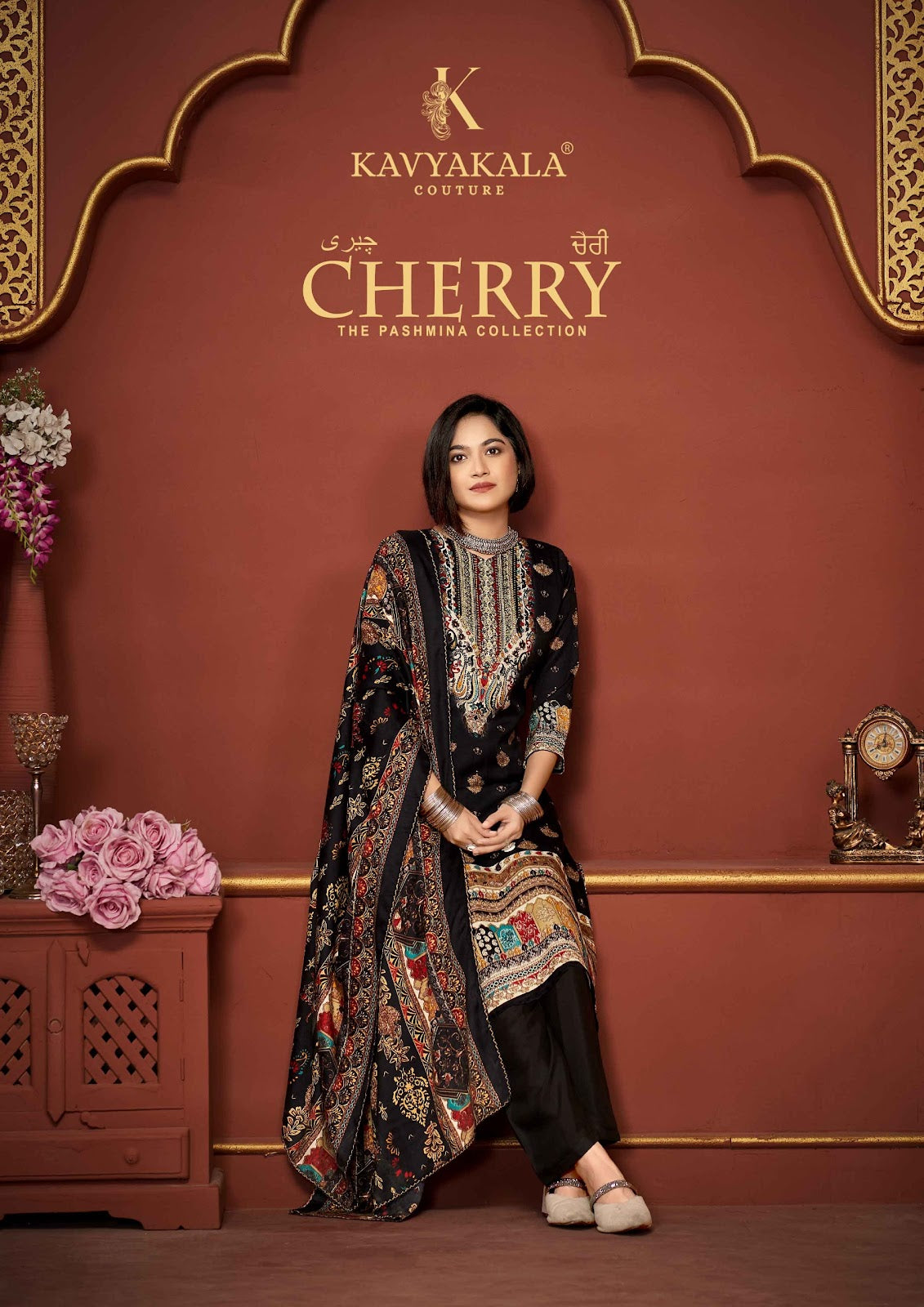 Cherry Kavyakala Pashmina Suits Manufacturer Gujarat