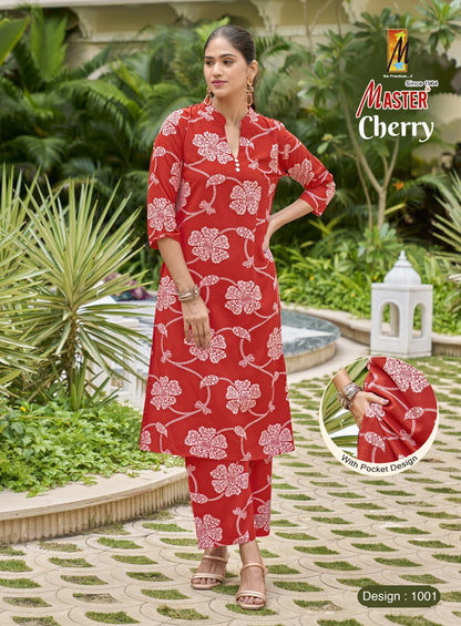Cherry Master Rayon 22Kg Co Ord Set Exporter