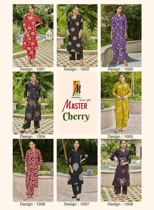 Cherry Master Rayon 22Kg Co Ord Set Exporter