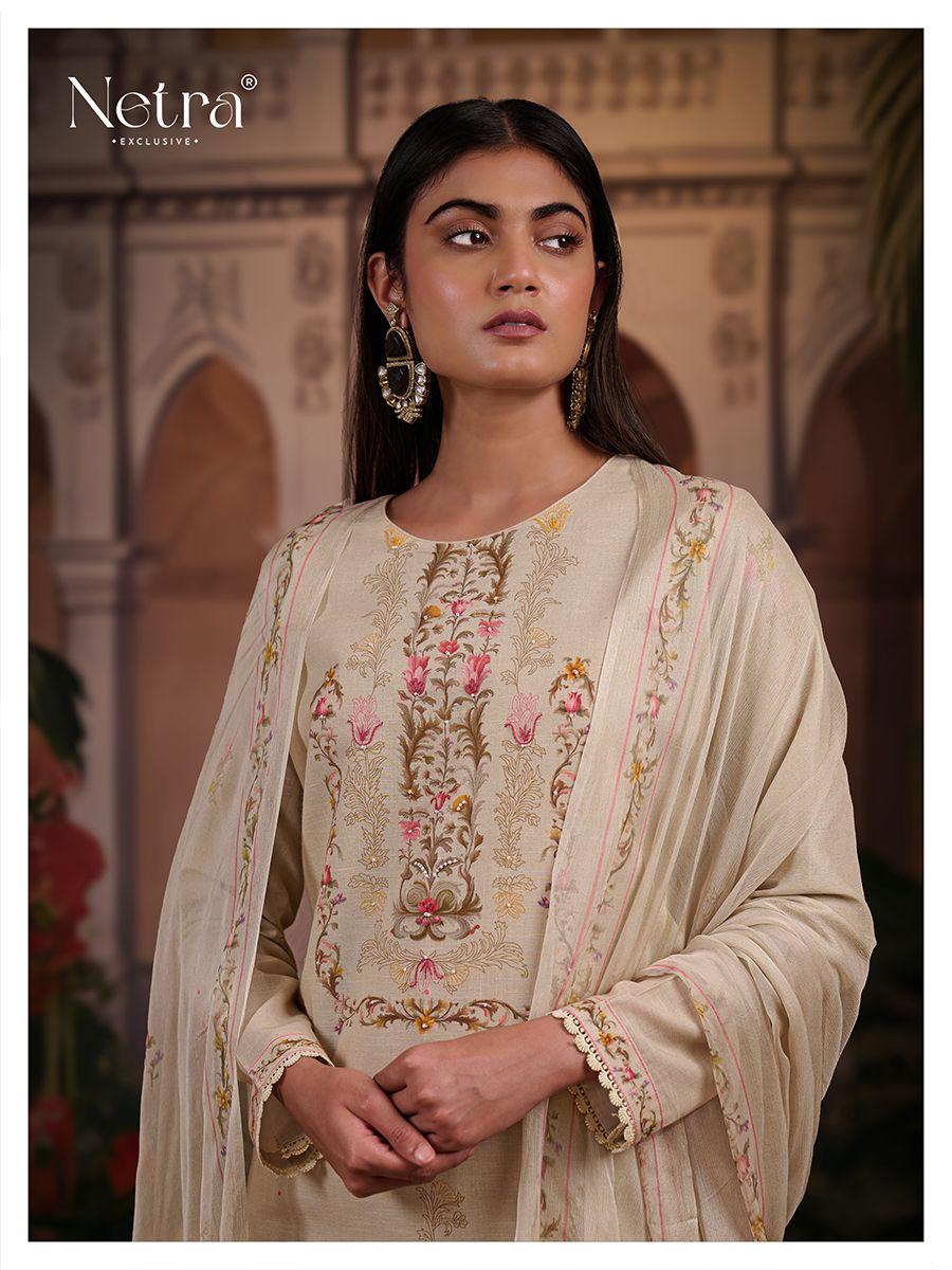 Cherry Netra Pure Linen Pant Style Suits Supplier India