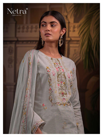 Cherry Netra Pure Linen Pant Style Suits Supplier India