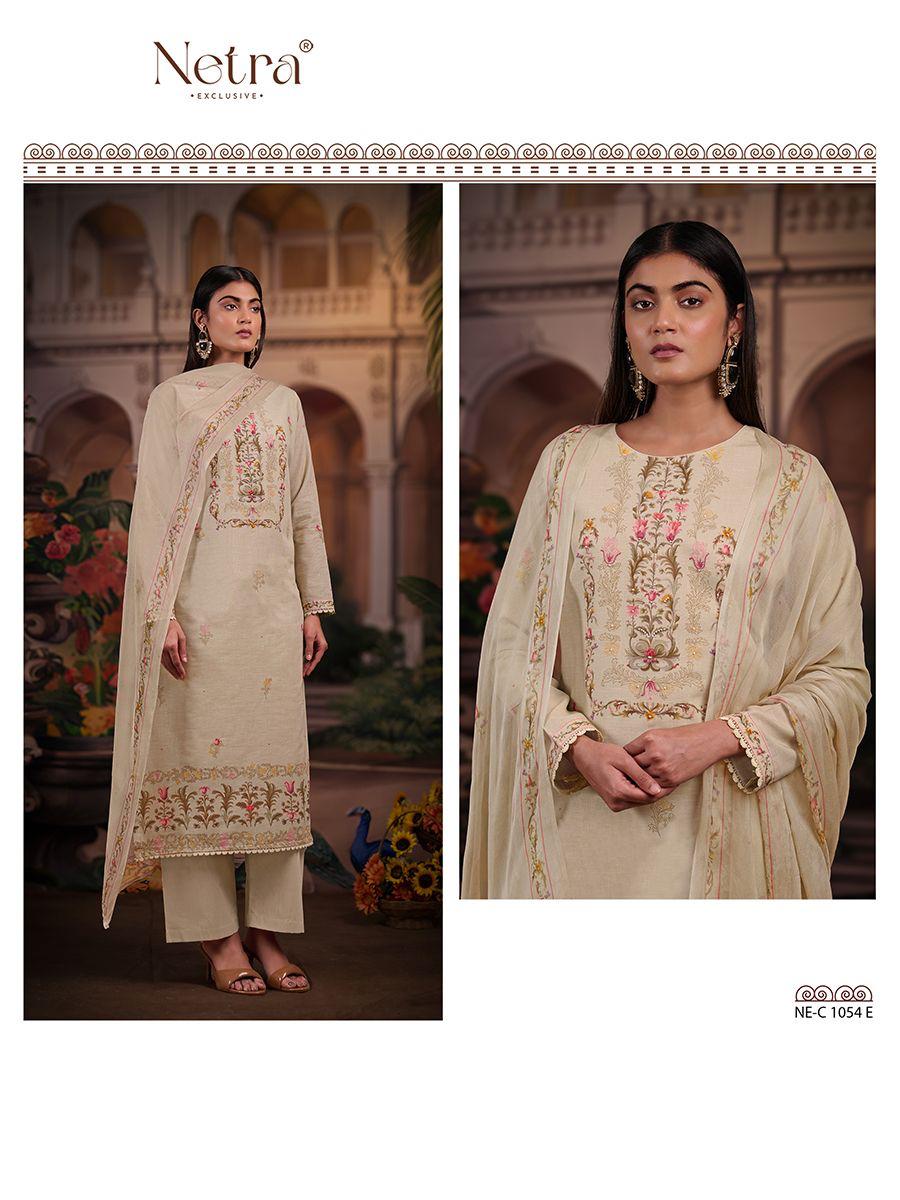 Cherry Netra Pure Linen Pant Style Suits Supplier India