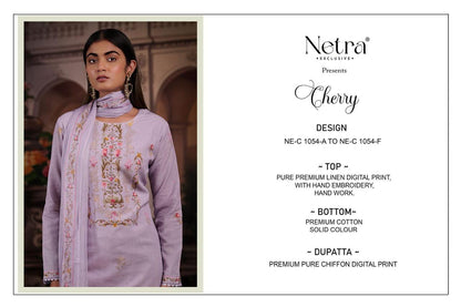 Cherry Netra Pure Linen Pant Style Suits Supplier India