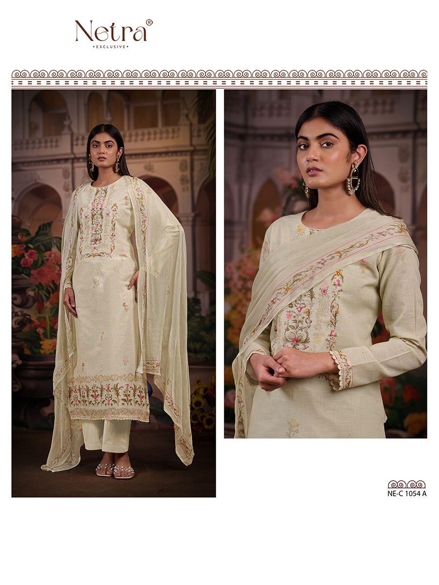 Cherry Netra Pure Linen Pant Style Suits Supplier India