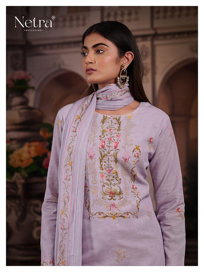 Cherry Netra Pure Linen Pant Style Suits Supplier India