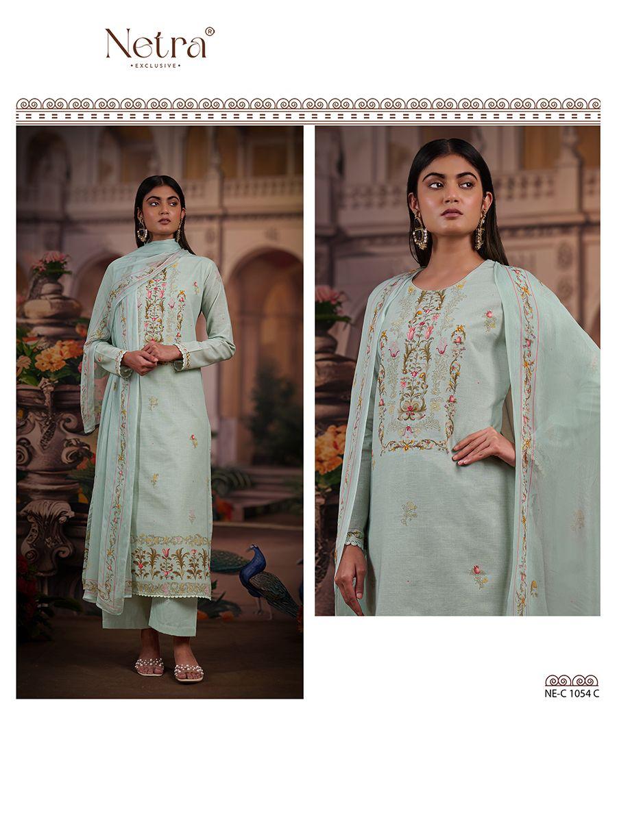 Cherry Netra Pure Linen Pant Style Suits Supplier India