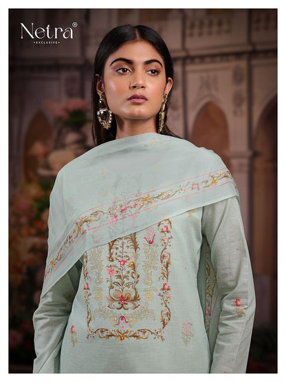 Cherry Netra Pure Linen Pant Style Suits Supplier India