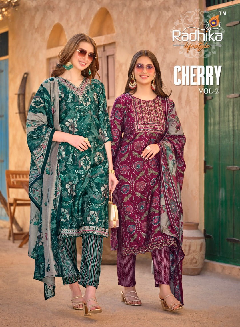 Cherry Vol 2 Radhika Lifestyle Modal Readymade Pant Style Suits