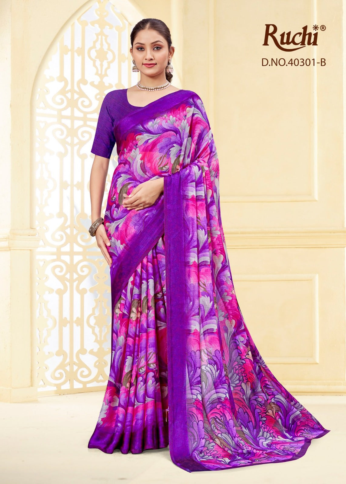 Cherry Vol 43 Ruchi Chiffon Sarees Manufacturer Gujarat