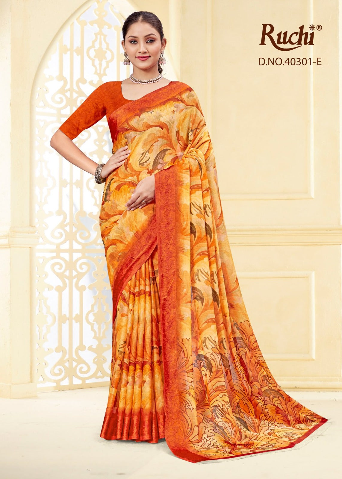 Cherry Vol 43 Ruchi Chiffon Sarees Manufacturer Gujarat