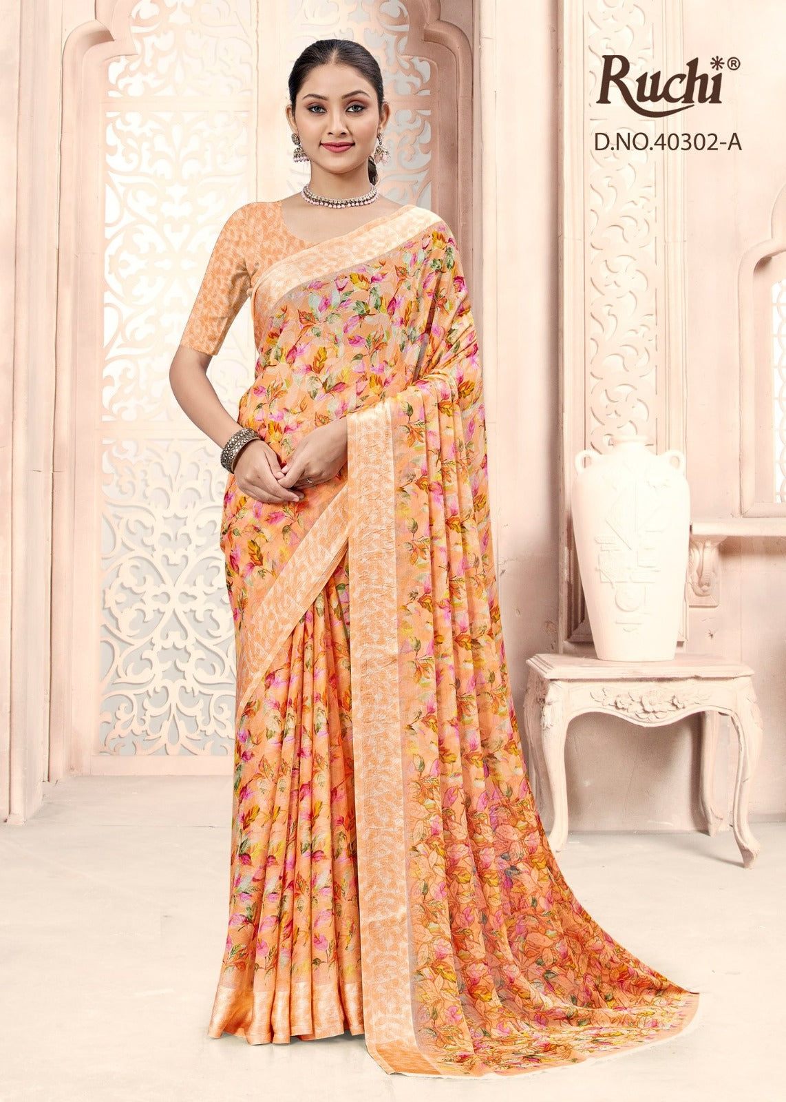 Cherry Vol 44 Ruchi Chiffon Sarees Wholesale Price