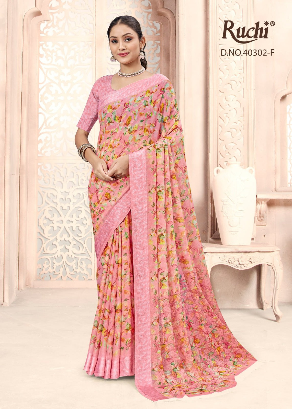 Cherry Vol 44 Ruchi Chiffon Sarees Wholesale Price