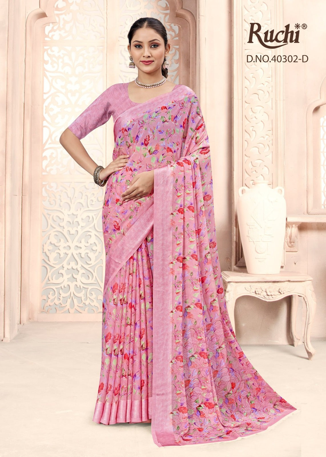 Cherry Vol 44 Ruchi Chiffon Sarees Wholesale Price