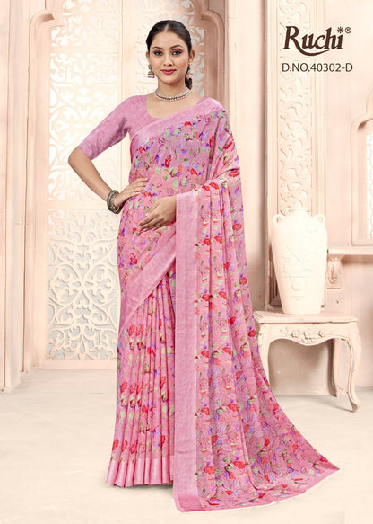 Cherry Vol 44 Ruchi Chiffon Sarees Wholesale Price