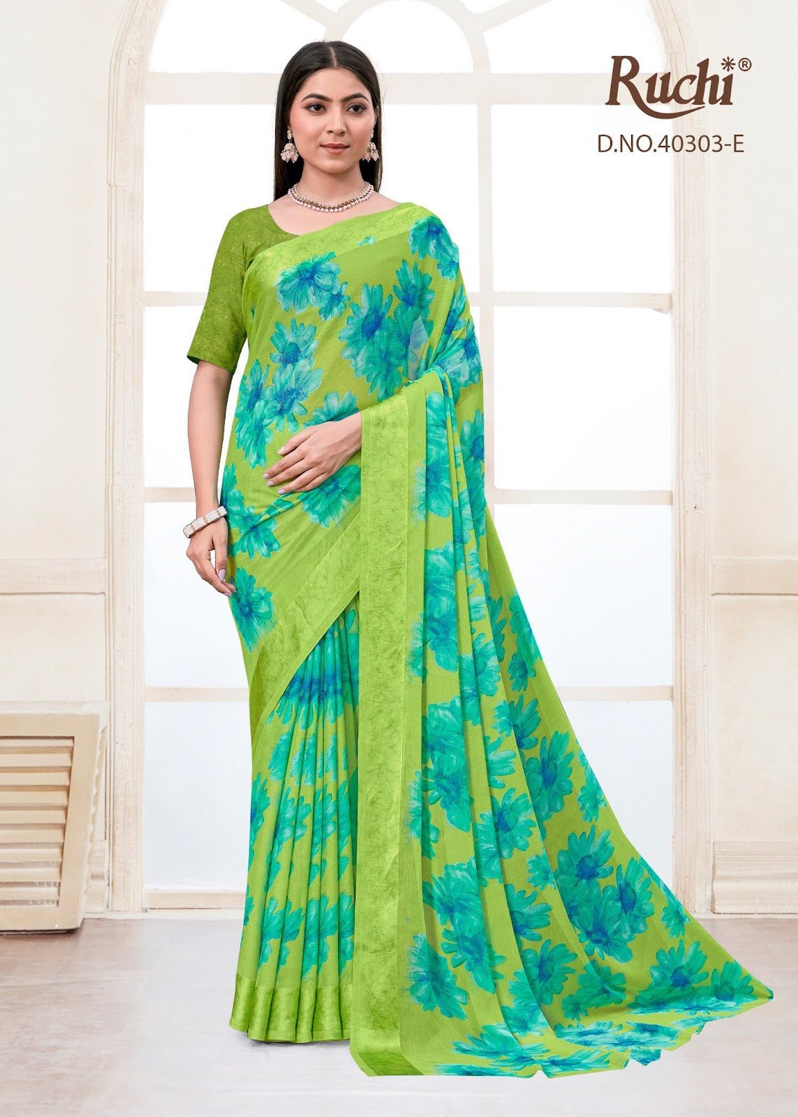 Cherry Vol 45 Ruchi Chiffon Sarees Exporter Ahmedabad