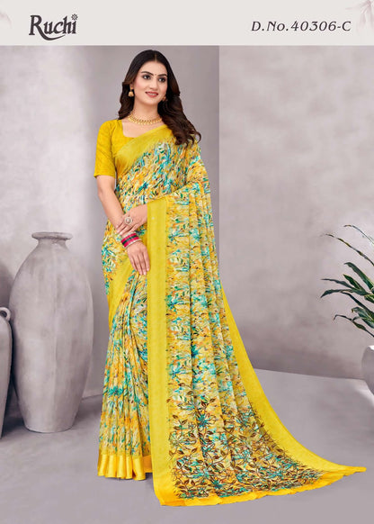 Cherry Vol 48 Ruchi Chiffon Sarees Manufacturer India
