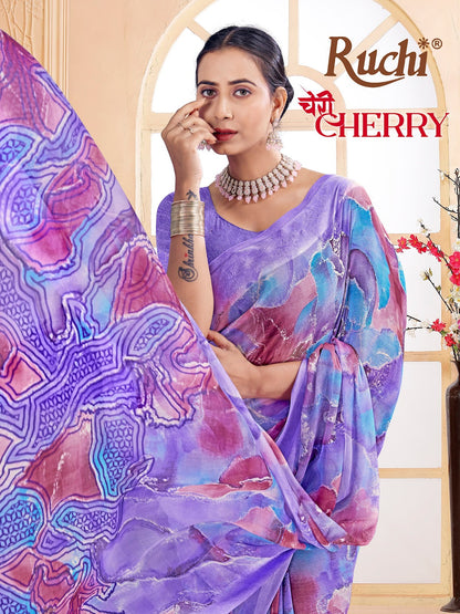 Cherry Vol 49 Ruchi Chiffon Sarees Supplier India