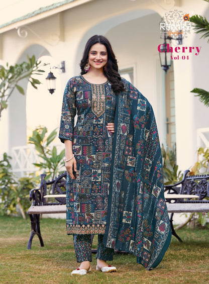 Cherry Vol 4 Radhika Lifestyle Modal Readymade Pant Style Suits Manufacturer Ahmedabad