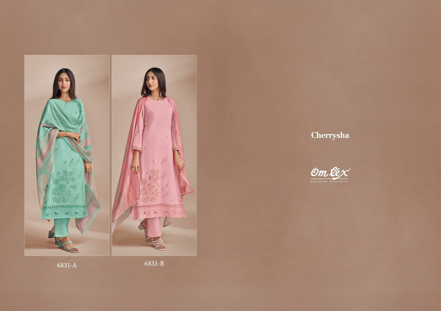 Cherrysha Omtex Lawn Cotton Pant Style Suits Wholesale Price